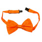 Bow tie clip on, orange