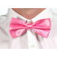 Bow tie clip on, baby pink