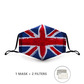 Uk flag face mask