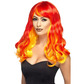 Ombre devil flame wig, red & orange