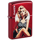 Vintage polka dot pin up design zippo lighter