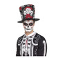 Day of the dead skull & rose top hat 