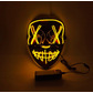 Led stitches mask, yellow