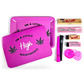 Pink high maintenance small rolling tray cover set