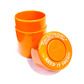 Plastic sealed storage cans, small