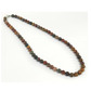 8mm beaded crystal stone necklace - red picasso jasper