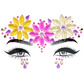 Flower power design face gems