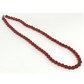 8mm beaded crystal stone necklace - carnelian