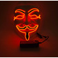 Anonymous led mask, red