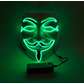 Anonymous led mask, green