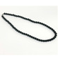 8mm beaded crystal stone necklace - black agate