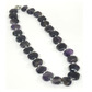 Crystal stone necklace 53cm - amethyst