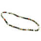 8mm beaded crystal stone necklace - african bloodstone