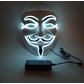Anonymous led mask, white
