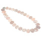 Crystal stone necklace 53cm - rose quartz