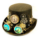 Steampunk hat with holographic goggles