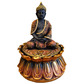 Copper & black buddha sitting on lotus box