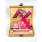 Wise skies pink rolling box package