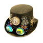 Steampunk hat with rainbow goggles