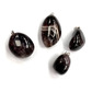 Pebble shape crystal stone - dark amethyst