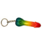 Rainbow penis keyring 