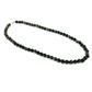 8mm beaded crystal stone necklace - gold sheen obsidian