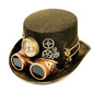 Steampunk hat with bronze goggles