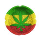 Wise skies rasta leaf ashtray