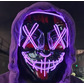 Led stitches mask, purple