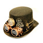 Steampunk hat with bronze spike goggles