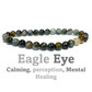 6mm beaded crystal stone bracelet - eagle eye