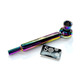 D&k rainbow glass bubble pipe 