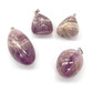 Pebble shape crystal stone - amethyst