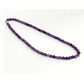 8mm beaded crystal stone necklace - lepidolite