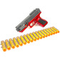 Belt fed foam dart blaster gun