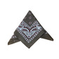 Bandana, brown red paisley