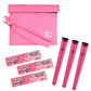 Smell proof bag set medium, pink