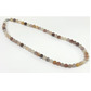 8mm beaded crystal stone necklace - violet jasper