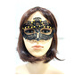 Lace mask with gold beads