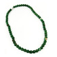 8mm beaded crystal stone necklace - african green jade