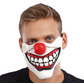 Clown half face latex mask