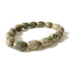 Beaded 3 eye crystal stone bracelet - green