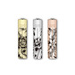 Clipper metal lighter metallic flowers