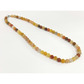 8mm beaded crystal stone necklace - golden fortune jade