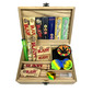 Wise skies wooden goodie rolling box