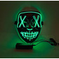 Led stitches mask, green