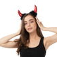 Devil horns, black and red