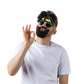 Rasta face sun glasses