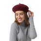 Beret hat, burgundy