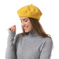 Beret hat, yellow